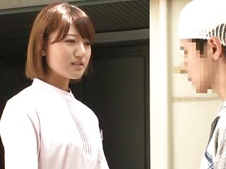 good japanese nurse helps her needy patient