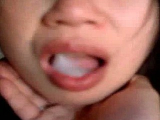 Japanese girl experiencing a cum discharged for the first time since she started giving head. Watch and see her spit out the cum on a paper towel in this private homemade blowjob video.
