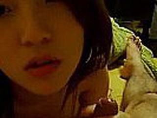 This horny Korean couple gets it on like crazy. They know how to make a quality homemade sex video. He films her hairy pussy acquire stuffed from a close angle.